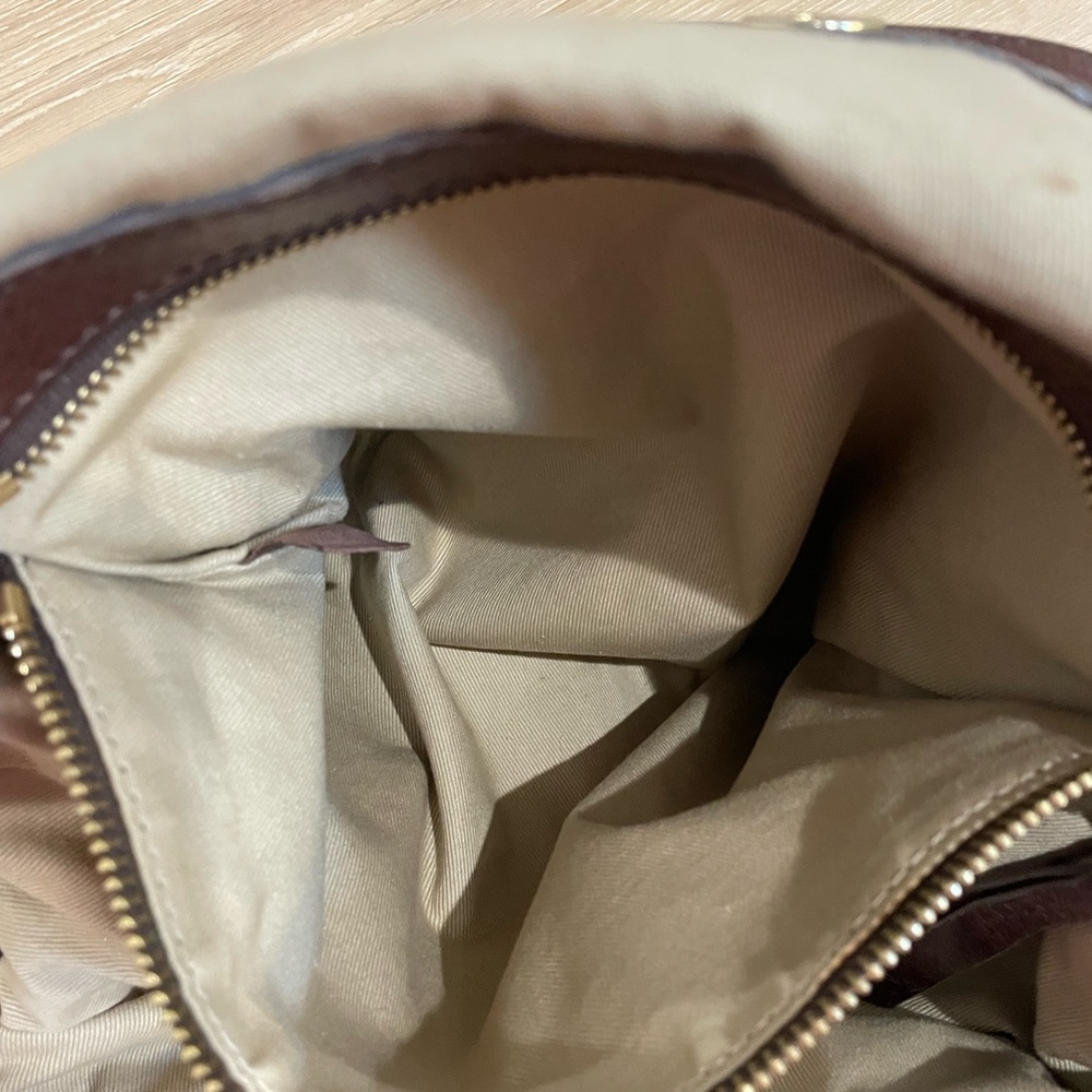 CHLOE Heloise Hobo Cognac Brown Leather Tote Bag - Chloe Shoulder Bag Lambskin - Picture 15 of 16